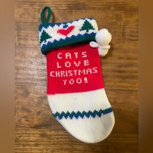 Vintage Cats Love Christmas Too Small sweater Stocking festive holiday unique